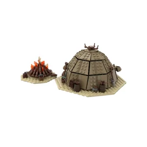 MOC-97196 Tusken Raider Urtya Tent - Campfire/ Village on Tatooine
