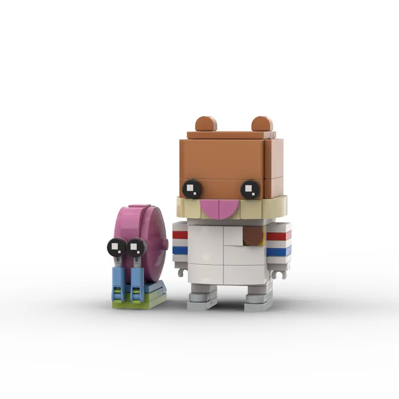 Gary the Snail and Sandy Cheeks - SpongeBob - BrickHeadz Toy