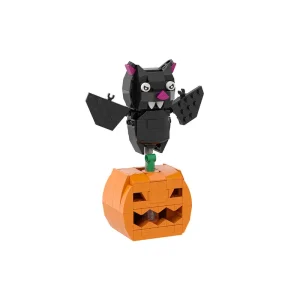 GOBRICKS MOC A0606Y02 Halloween BrickHeadz - Pumpkin Bat