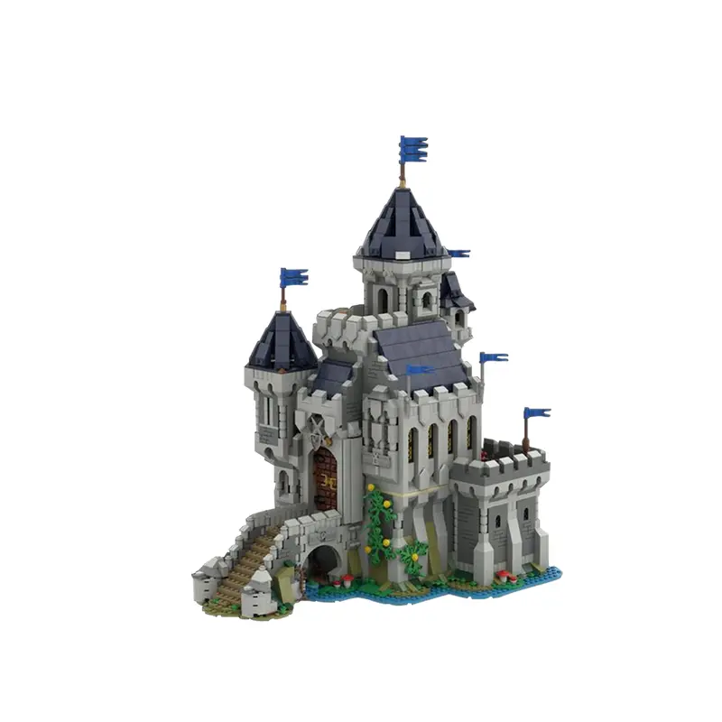 MOC-101775 Black Falcon Knight's Castle (31120 'Medieval Castle' Alternate Build)