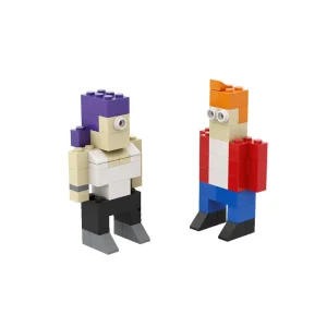 MOC-156603 Leela & Fry - Futurama - Season 7 Episode 1 " Rebirth"