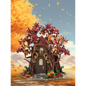 Woodland Elf House in Autumn