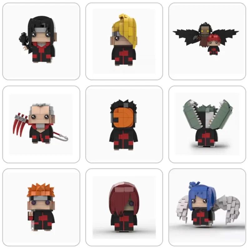 Naruto Akatsuki MOC BrickHeadz