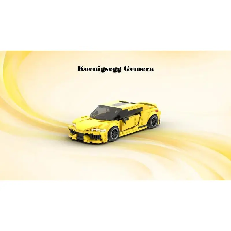 MOC-78128 Speed Champions Koenigsegg Gemera V2 (Yellow)