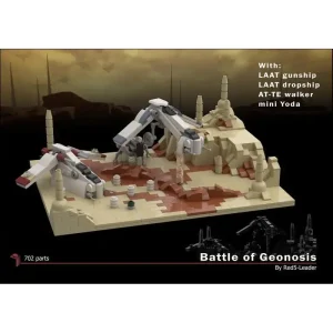 MOC-54880 Battle of Geonsis with LAAT gunship, LAAT dropship and AT-TE
