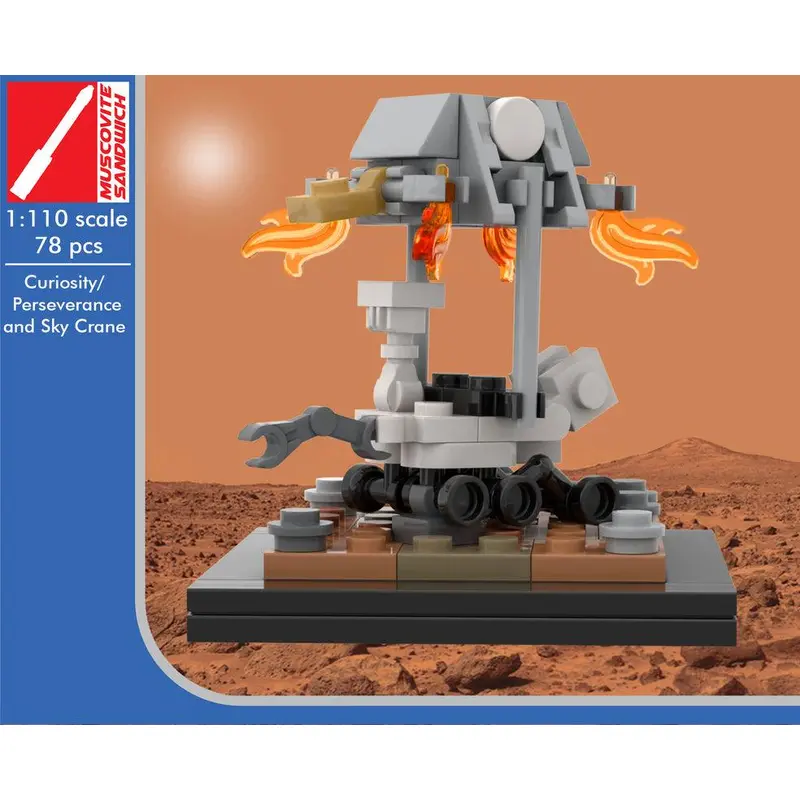 MOC-66523 Curiosity/ Perseverance rover + Sky Crane [1:110 scale]