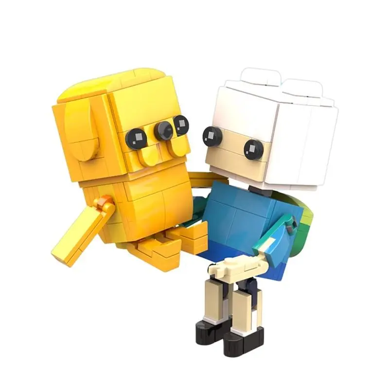 MOC-71483 Adventure Time: Finn & Jake 'Block Head' Figures