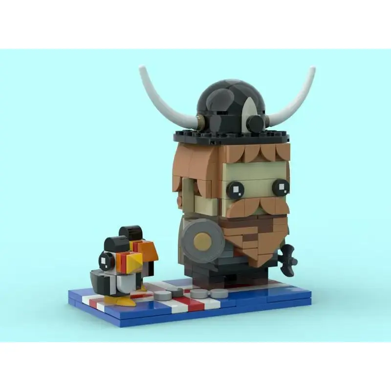 MOC-74926 Iceland - Viking and Puffins