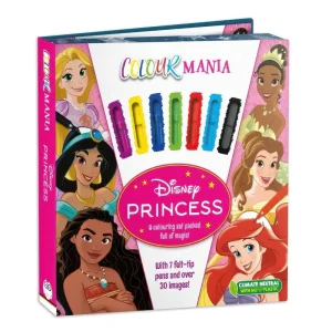 Disney Princess Colourmania Colouring Book and Felt-tip Pens