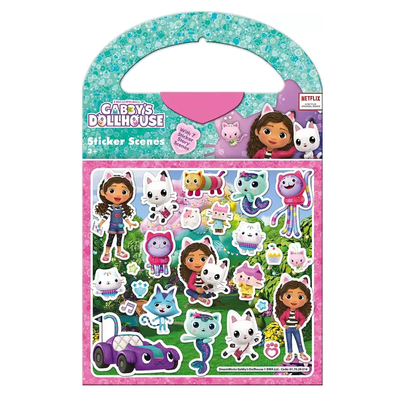Gabby's Dollhouse Sticker Scene Activity Set