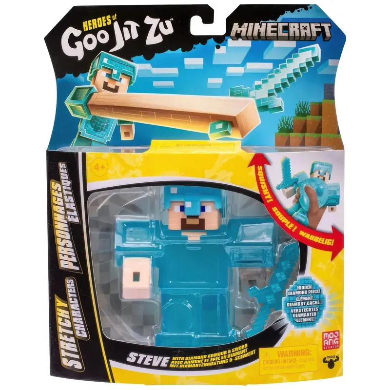 Heroes of Goo Jit Zu Minecraft Steve with Armour and Sword