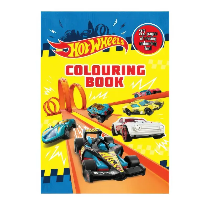 Hot Wheels Colouring Book