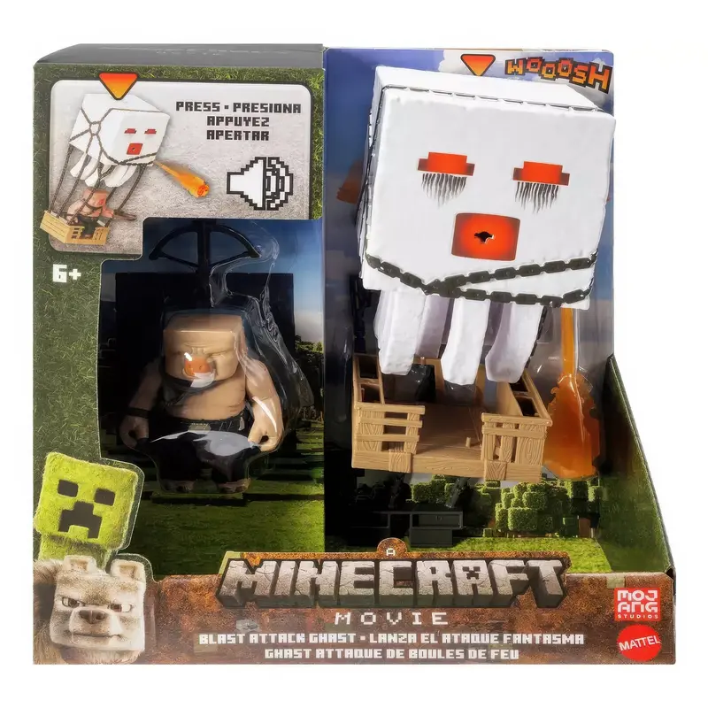 Minecraft Movie Blast Attack Ghast Action Figure Set