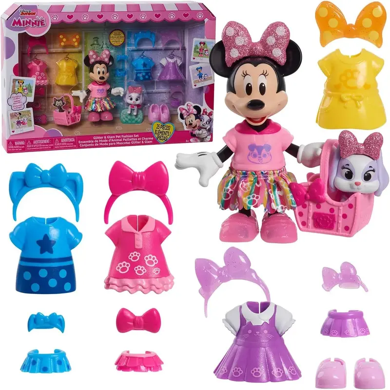 Minnie Mouse Glitter & Glam Pet Fashion Set