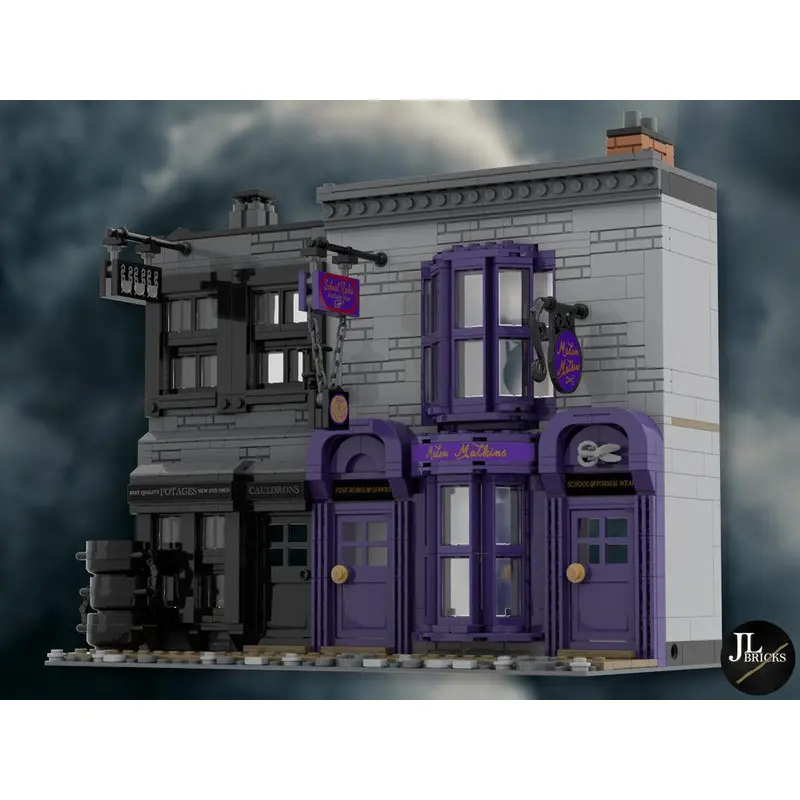 MOC-53216 Madame Malkins & Potage's Cauldron Shop (Diagon Alley)