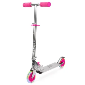 Xootz Light Up LED Folding Scooter - Pink