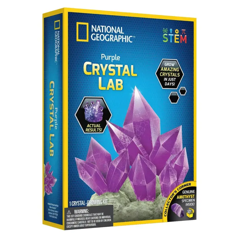 National Geographic Glow In The Dark Crystal Lab Kit - Amethyst