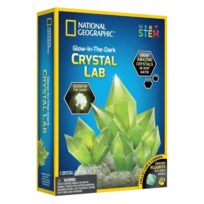 National Geographic Glow In The Dark Crystal Lab Kit - Fluorite