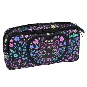 Smiggle Eclipse Pocket Character Pencil Case - Black Mix