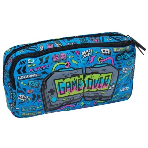 Smiggle Eclipse Pocket Character Pencil Case - Mid Blue