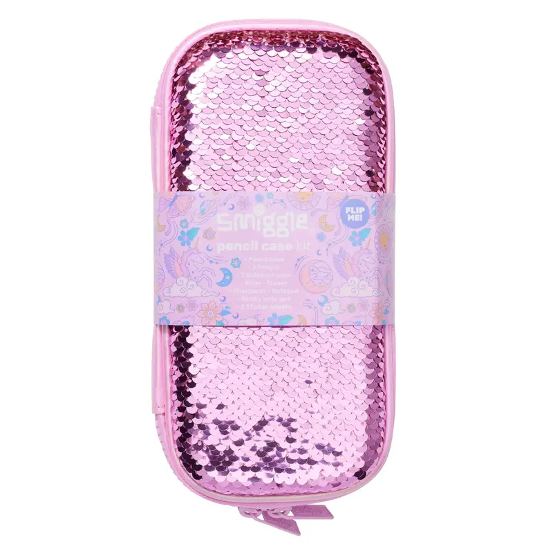 Smiggle Sequins Magic Small Hardtop Stationery Gift Pack - Pink