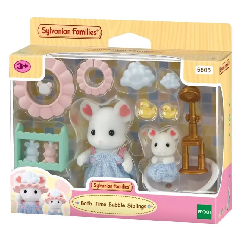 Sylvanian Families  Bath Time Bubble Siblings Set