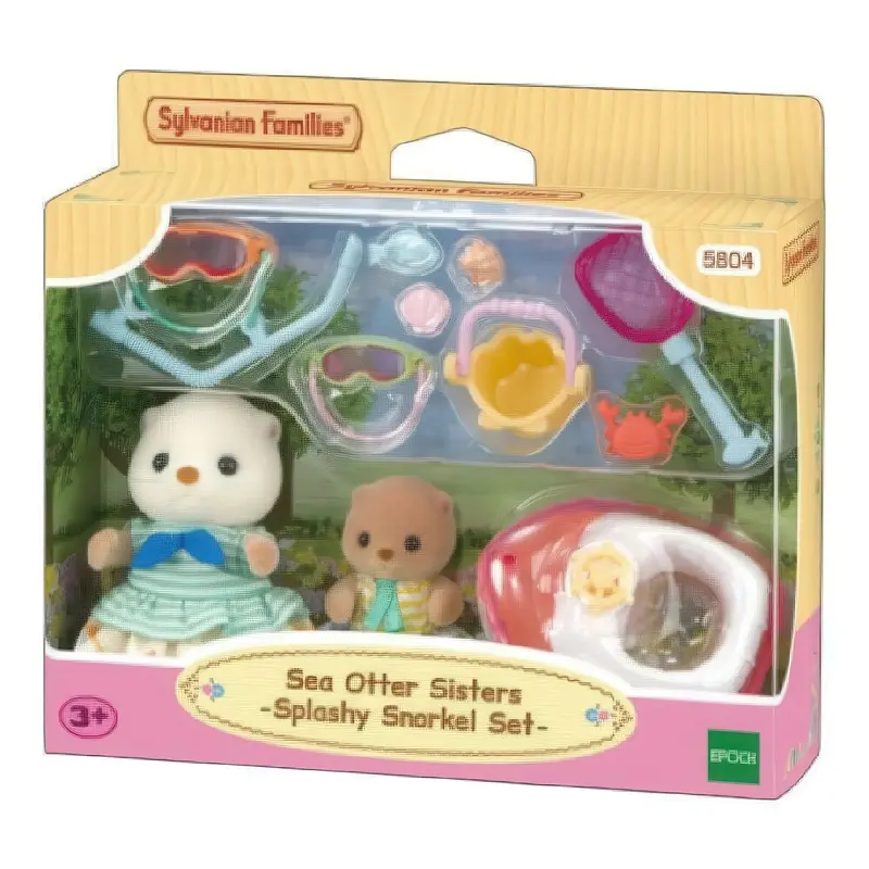 Sylvanian Families Sea Otter Sisters Splashy Snorkel Set