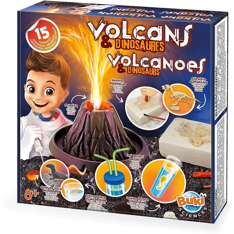 BUKI France 2224 - Volcanoes and Dinosaurs Education