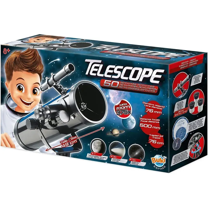 BUKI France TS008B Telescope 50 Activities Education
