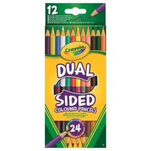 Crayola Dual Sided Coloured Pencils 24 Stationery