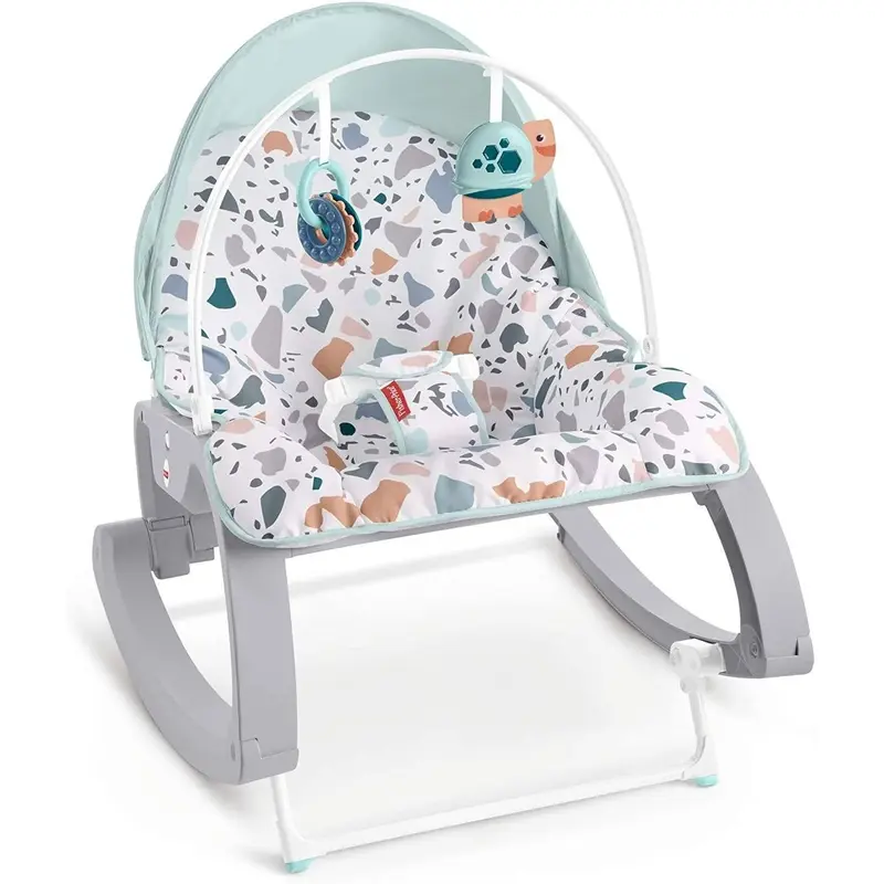 Fisher-Price GMD21 Deluxe Infant-to-toddler Rocker, Multi-coloured Baby & Toddler
