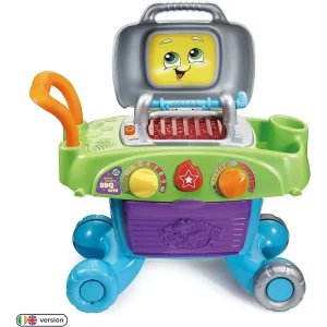 LeapFrog Smart Sizzling BBQ Grill Toy Bbq, Playset with Play Food & Play Kitchen Accessories Outdoor