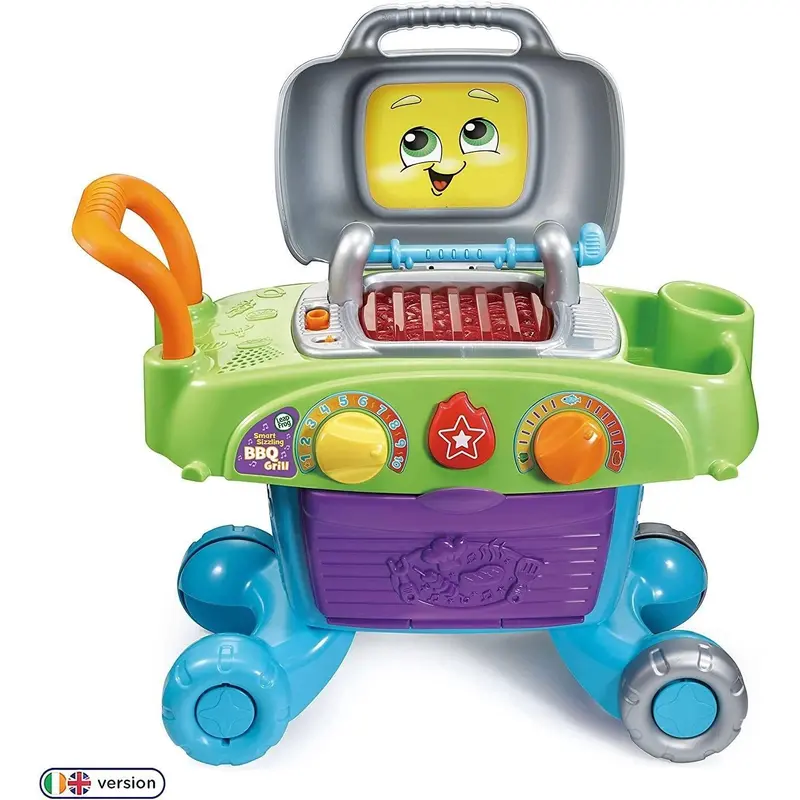 LeapFrog Smart Sizzling BBQ Grill Toy Bbq, Playset with Play Food & Play Kitchen Accessories Outdoor