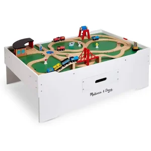 Melissa & Doug 12371 Deluxe Wooden Multi-activity Play Table Furniture