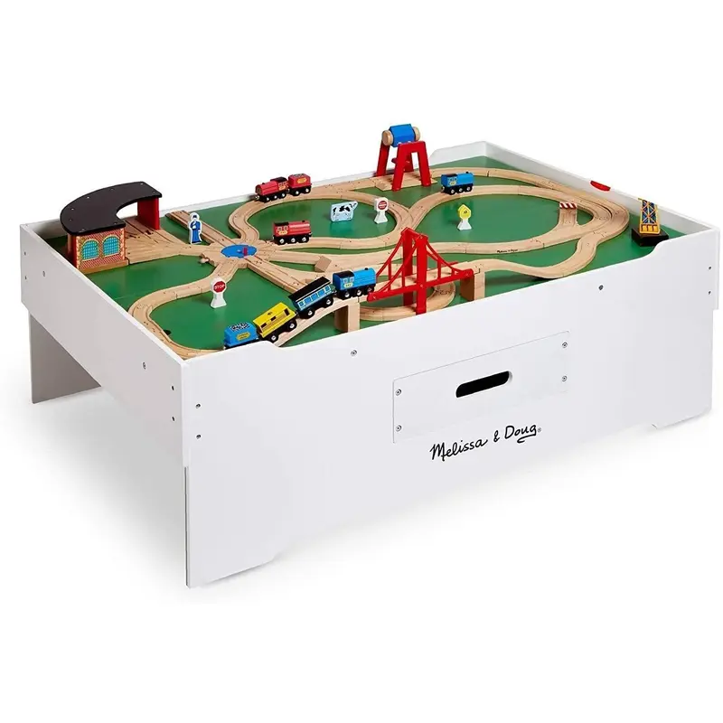 Melissa & Doug 12371 Deluxe Wooden Multi-activity Play Table Furniture