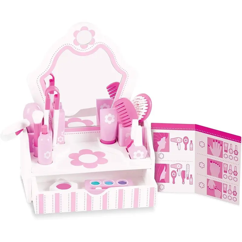 Melissa & Doug Wooden Beauty Salon Play Set - The Original Playset