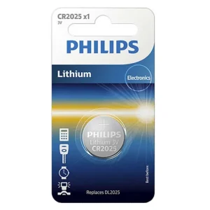 Philips Lithium 3v Button Cell Battery CR2025 Batteries