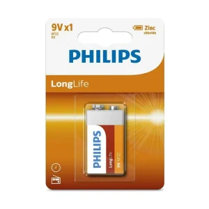Philips Zinc Long Life 9v Type Battery Batteries
