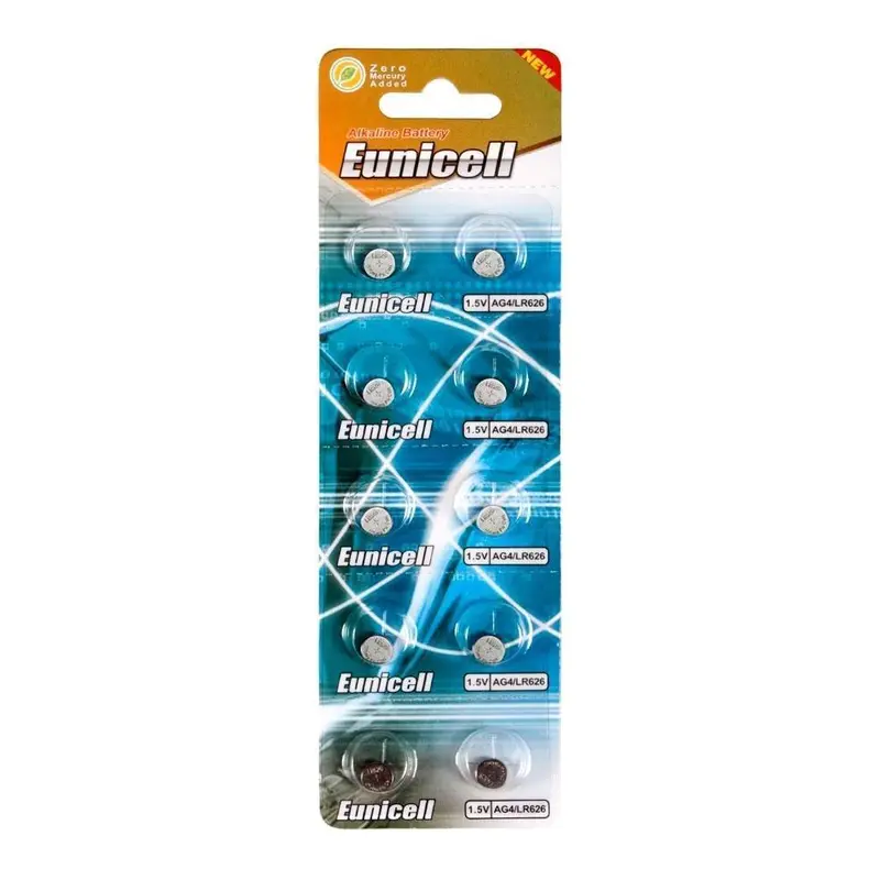Eunicell LR626 Alkaline Battery - Strip of 2 Batteries