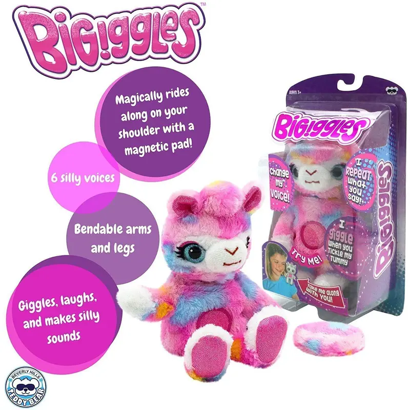 Giochi Preziosi Bigiggles Take-along Talking Stuffed Character, Llama-jenny Interactive