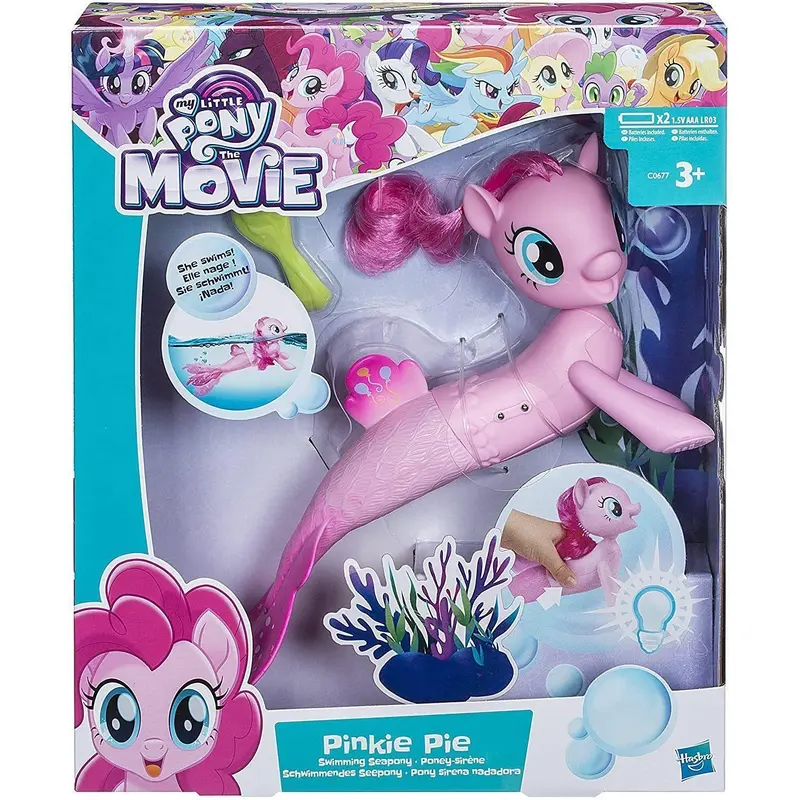 Hasbro My Little Pony The Movie Pinkie Pie Swimming Seapony Interactive