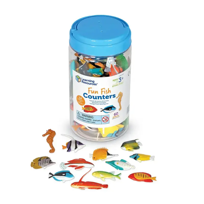 Learning Resources Fun Fish Counters (set of 60) Education