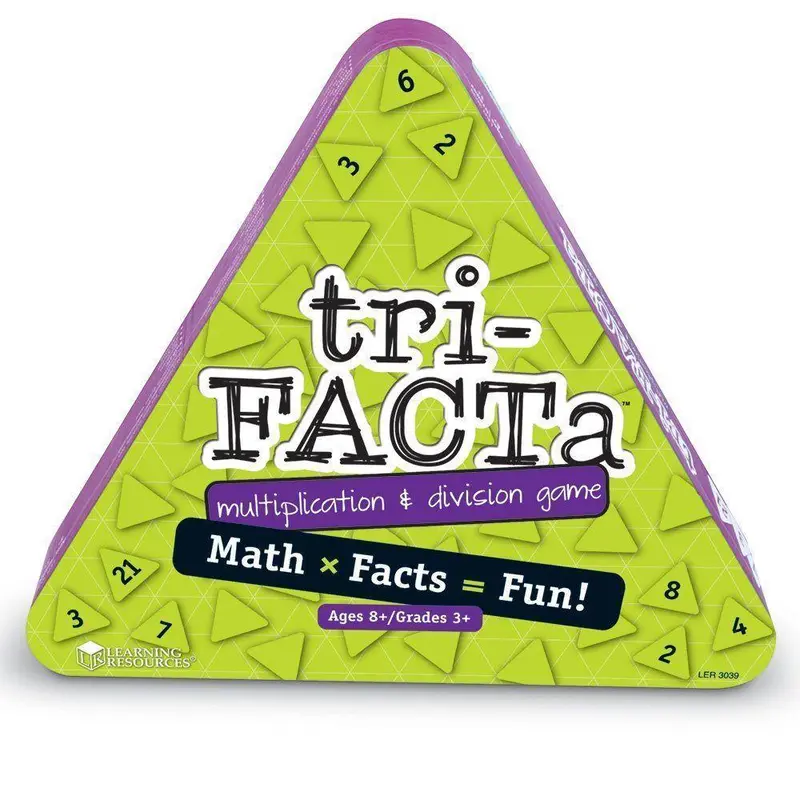 Learning Resources Tri-facta! Multiplication and Division Game Board Games