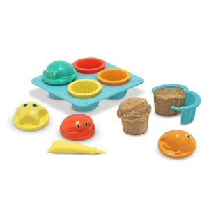 Melissa & Doug 16431 Seaside Sidekicks Sand Cupcake Set Playset