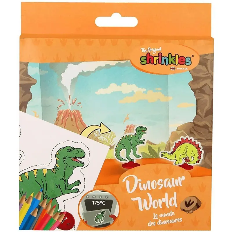 Shrinkles Original Shrinkles Dinosaur World (mini Craft Pack) Arts & Crafts