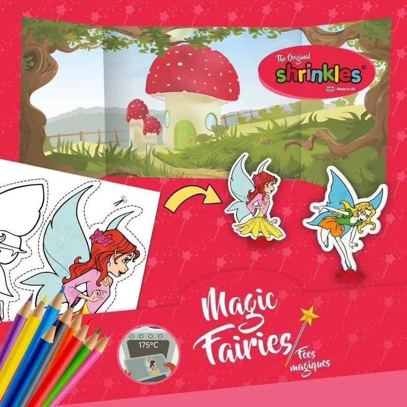 Shrinkles Original Shrinkles Magical Fairies (mini Craft Pack) Arts & Crafts