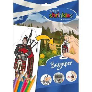 Shrinkles Original Shrinkles Scottish Bagpiper (slim Craft Pack) Arts & Crafts