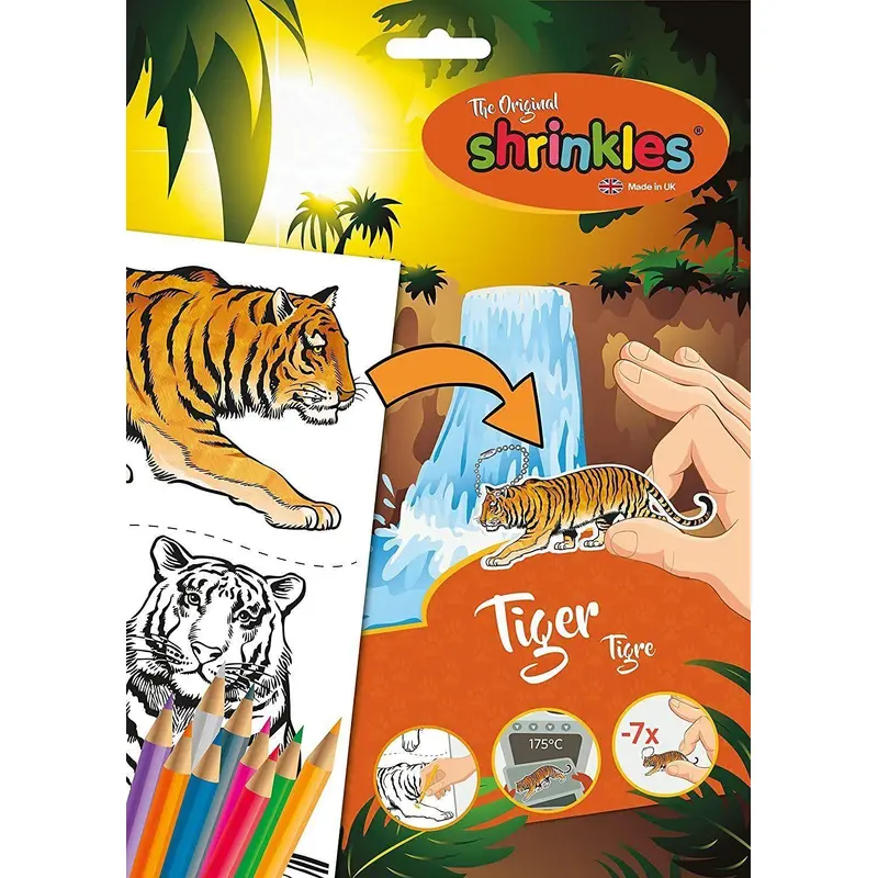 Shrinkles WZ063 Tiger Craft Kit Arts & Crafts