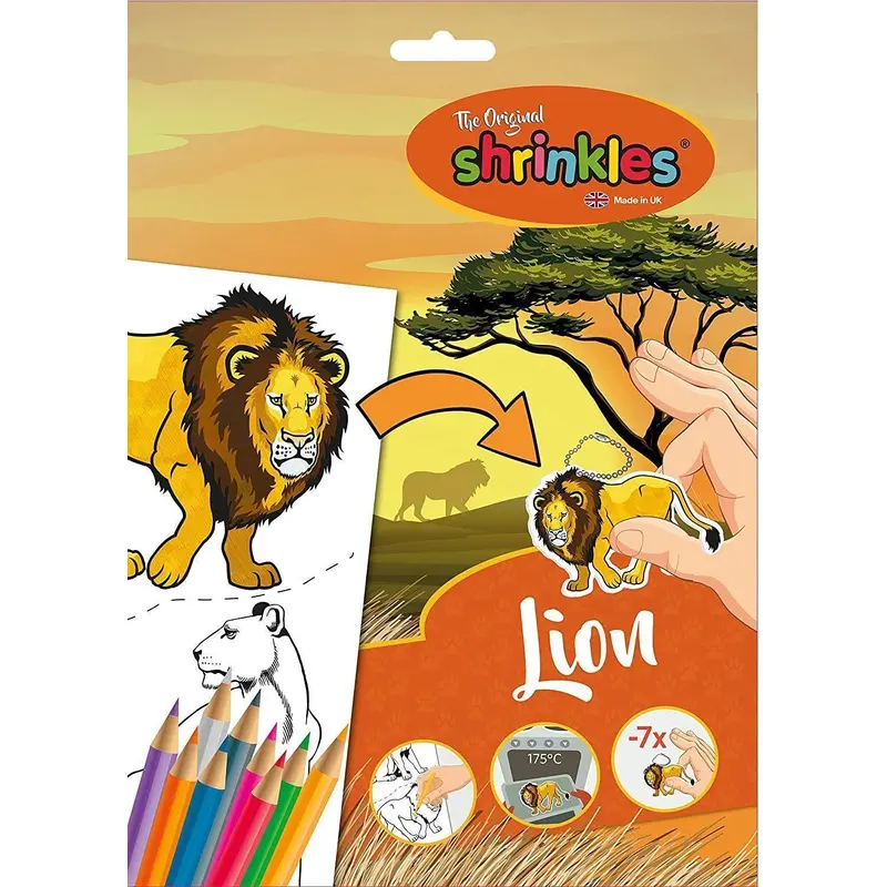 Shrinkles WZ064 Lion Craft Kit Arts & Crafts