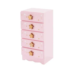 Teamson USA Td-12884a Fashion Star Prints Renee Jewelry Box - Pink / White / Gold Beauty